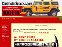 Tablet Screenshot of contractorsuccess.com